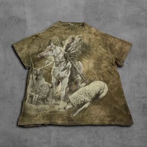 Vintage Oversized The Mountain Streetwear Graphic Tee